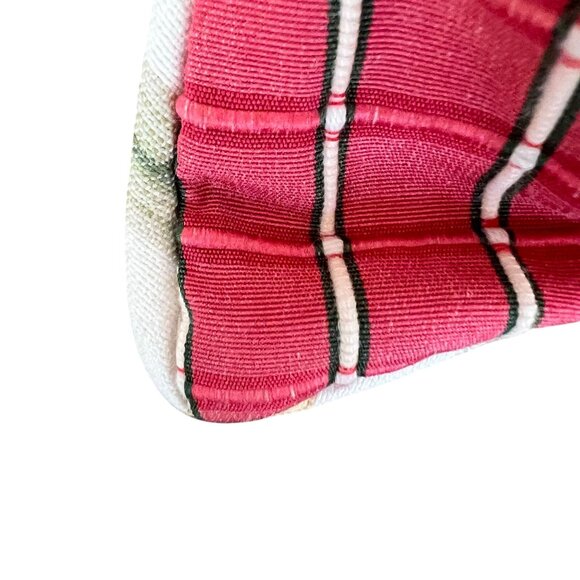 Gorgeous Pillow Expensive Materials PNK GRN WHT Decorative Lumbar Designer Touch - Picture 7 of 9